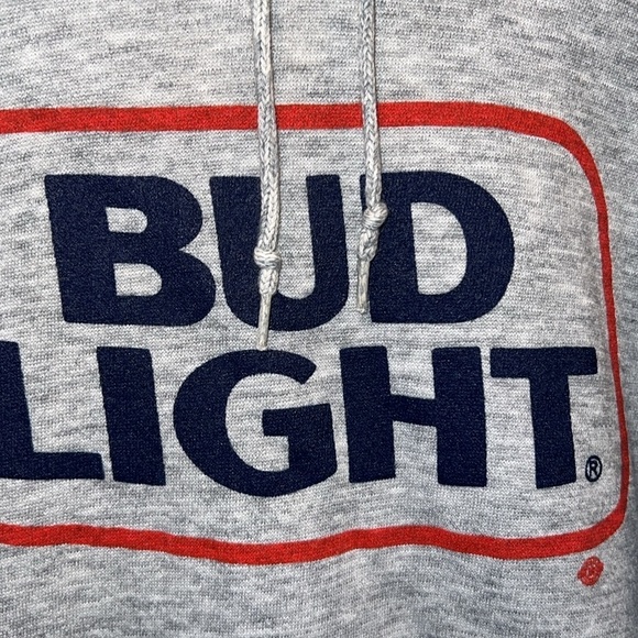 Bassett-Walker Hooded Sweatshirt, SZ L, PTP 22”, Chest 42-44, L 25”, Frt. Pocket - Picture 7 of 8